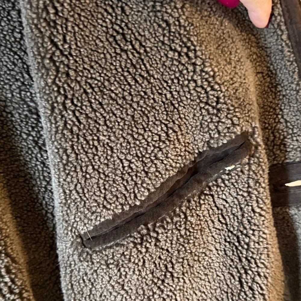 Pacific Trail Mens 2XT Chocolate Brown 100% Leather/suede Coat w/ Sherpa Lining - Picture 5 of 13